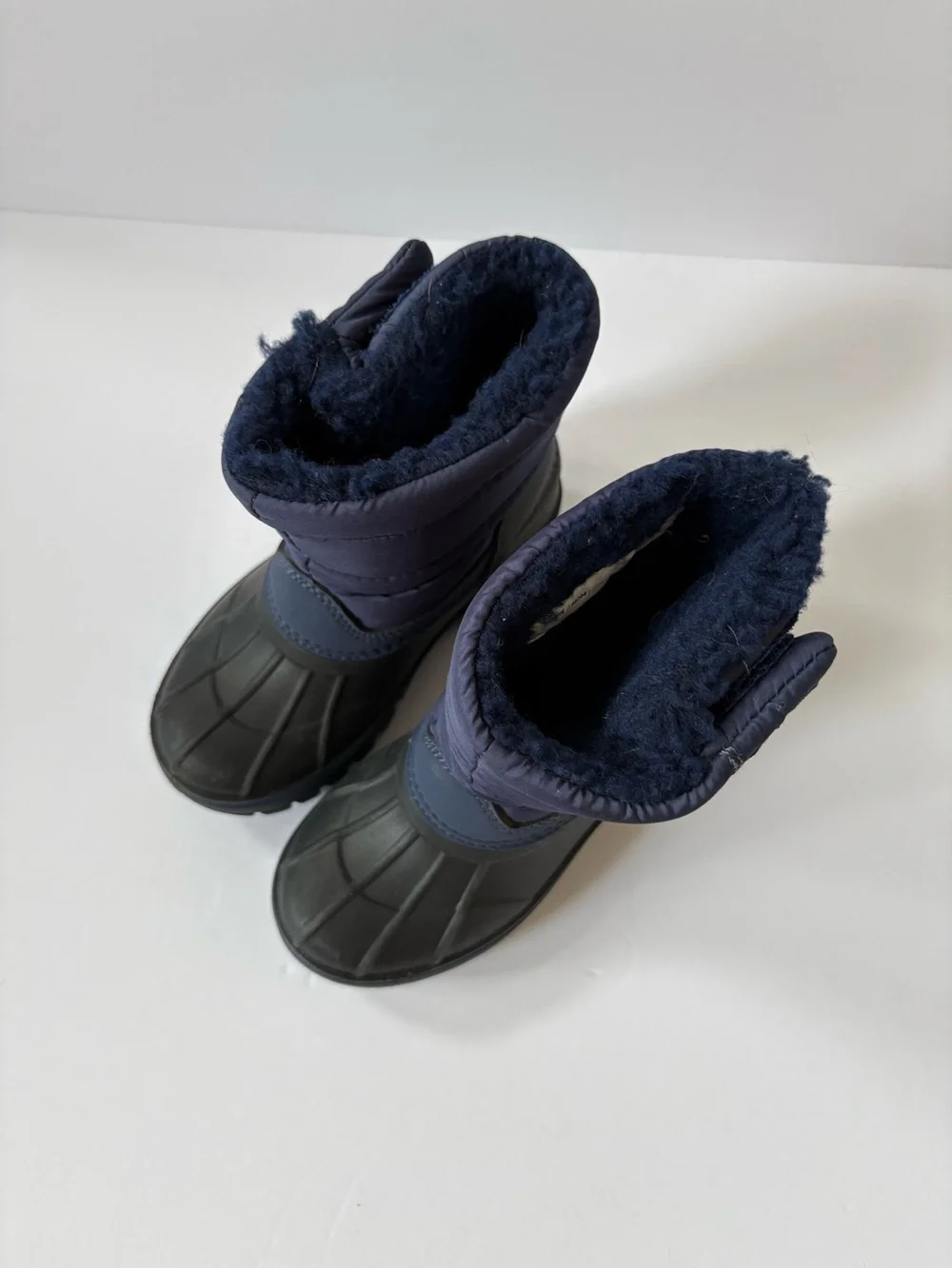 Lands‎ End Waterproof Toddler Snow Boots Insulated Warm Fleece Lined Winter 8